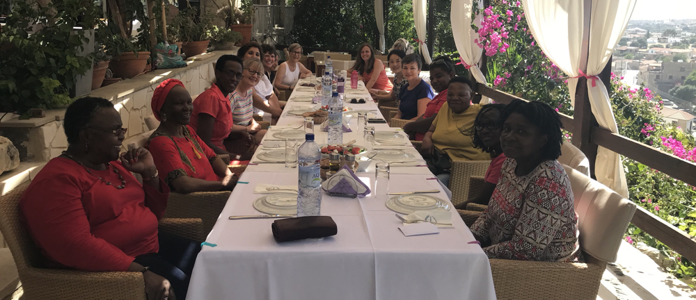 Global Women's Forum lunch.